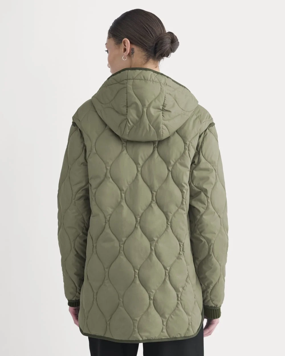 ReNew Quilted Hooded Liner | Lichen Green (3)