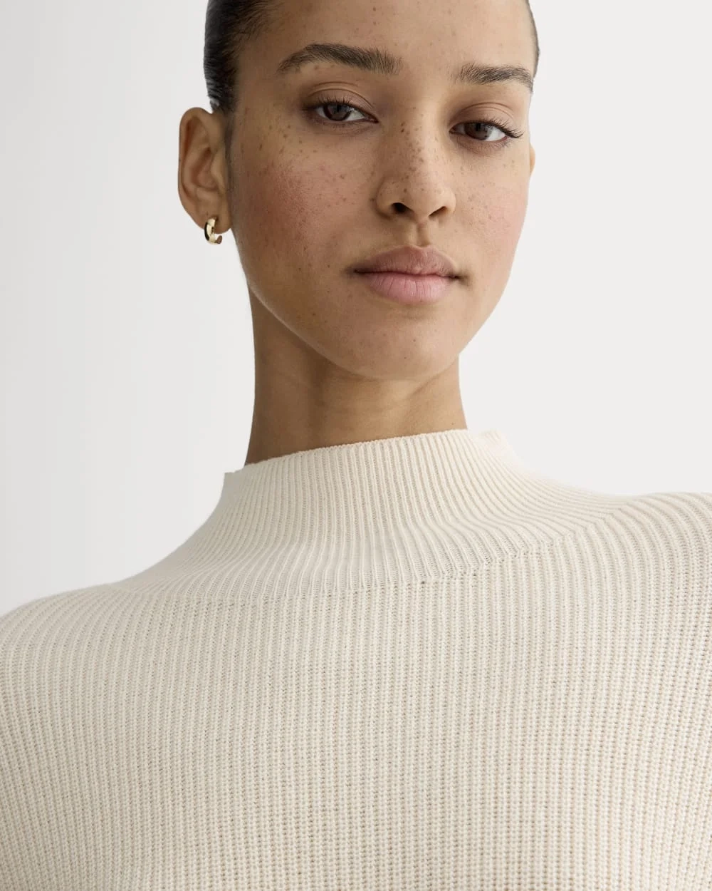 The Slouchy Funnel Neck in Everyday Cotton | Canvas (3)
