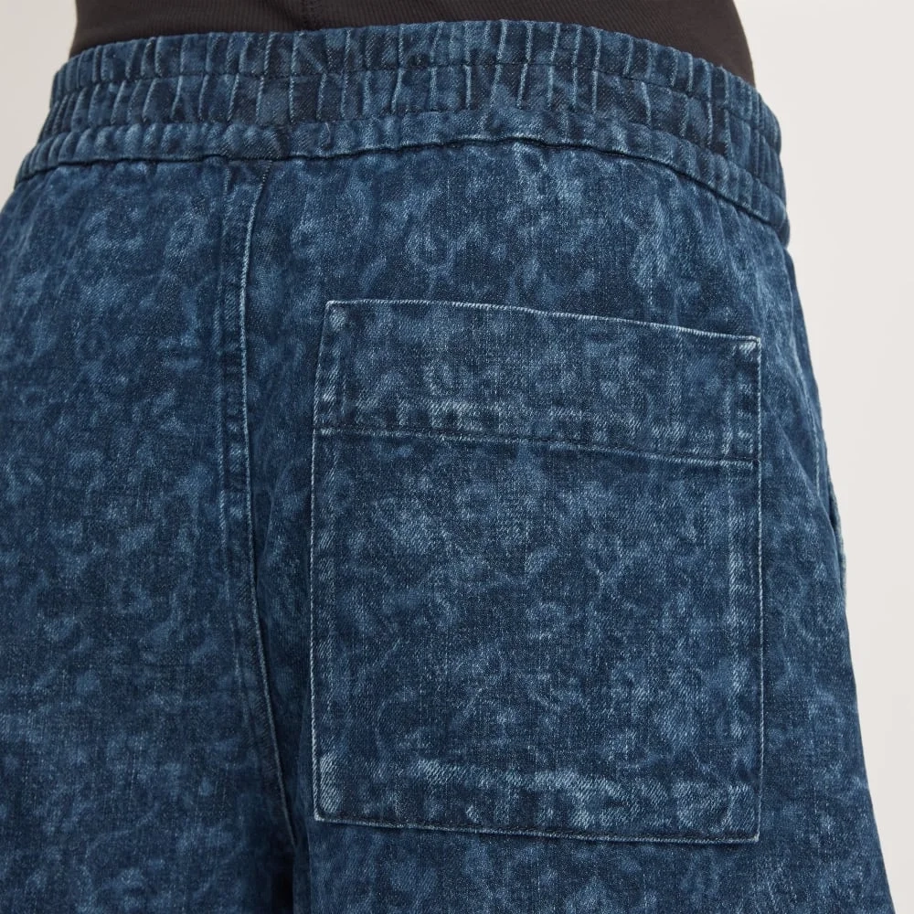 The Denim Utility Short | Dark Painterly Strokes (3)