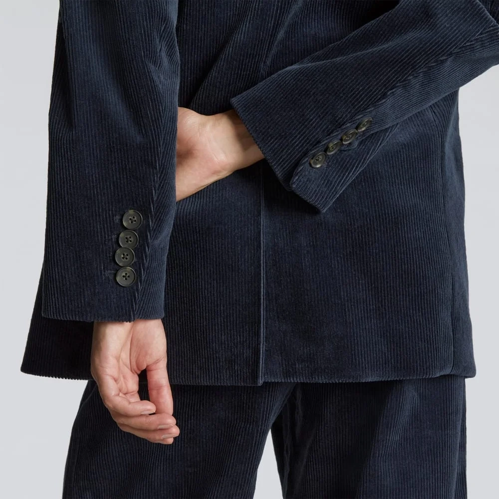 The Corduroy ’80s Blazer | Deep Navy (4)