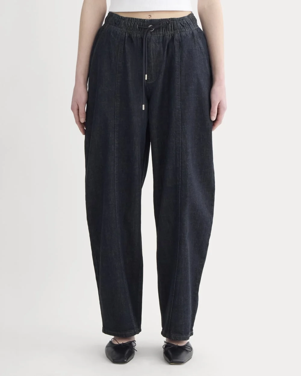 The Drawstring Baggy Jean | Dark Indigo (5)