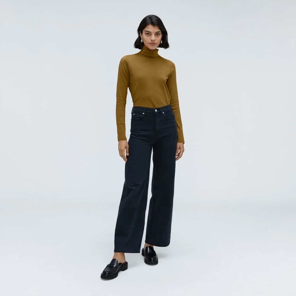 The Organic Cotton Turtleneck | Tapenade (3)