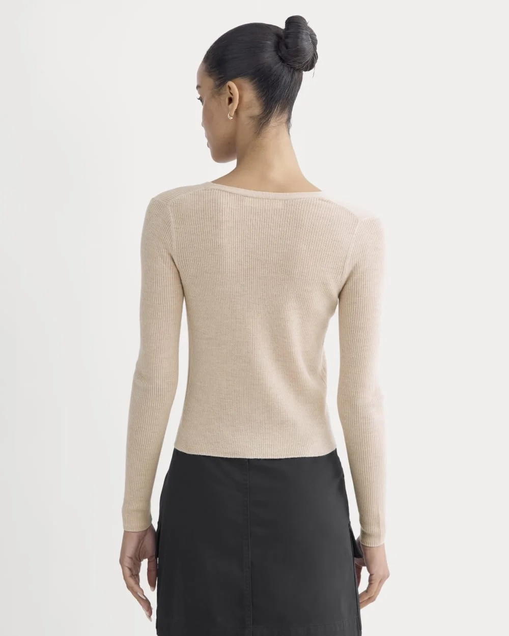 The Cardigan in Ultrasoft Merino | Pale Blush (5)