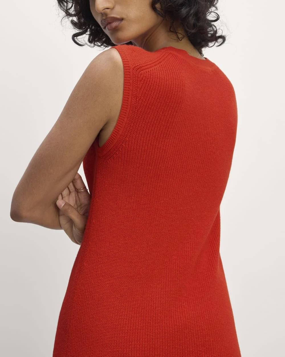 The Midi Dress in Everyday Cotton | Poppy Red (2)