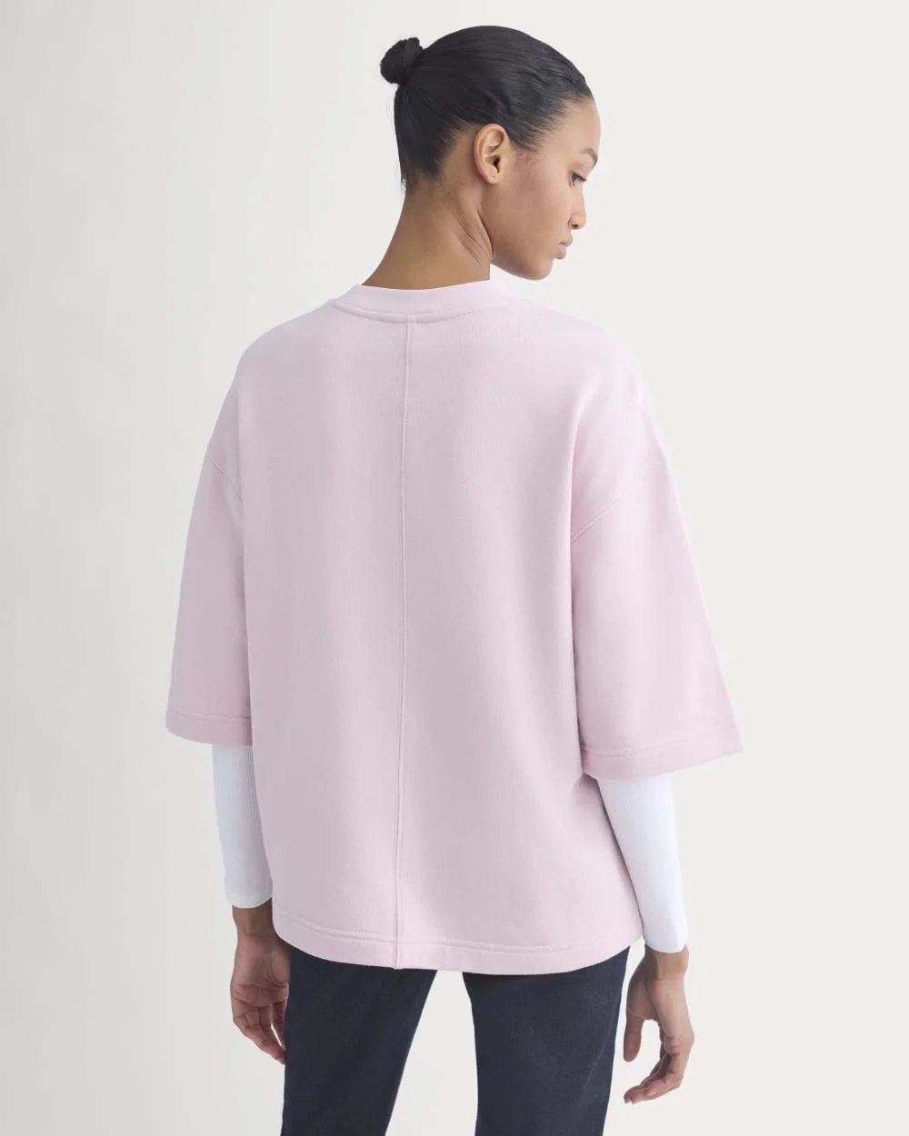 Lightweight Terry Oversized Tee | Burnished Lilac (3)