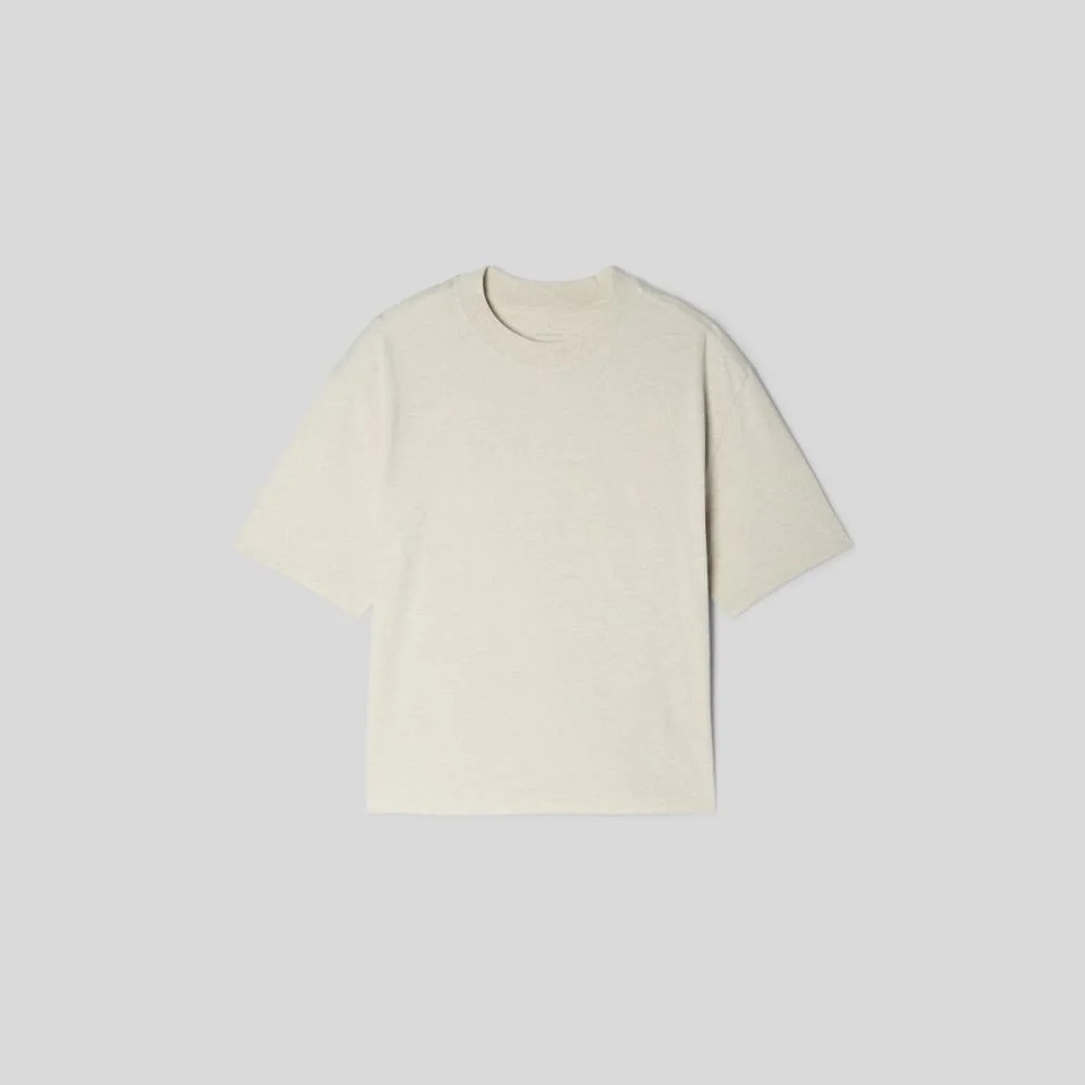 The Premium Weight Relaxed Tee | Heathered Cashew (3)
