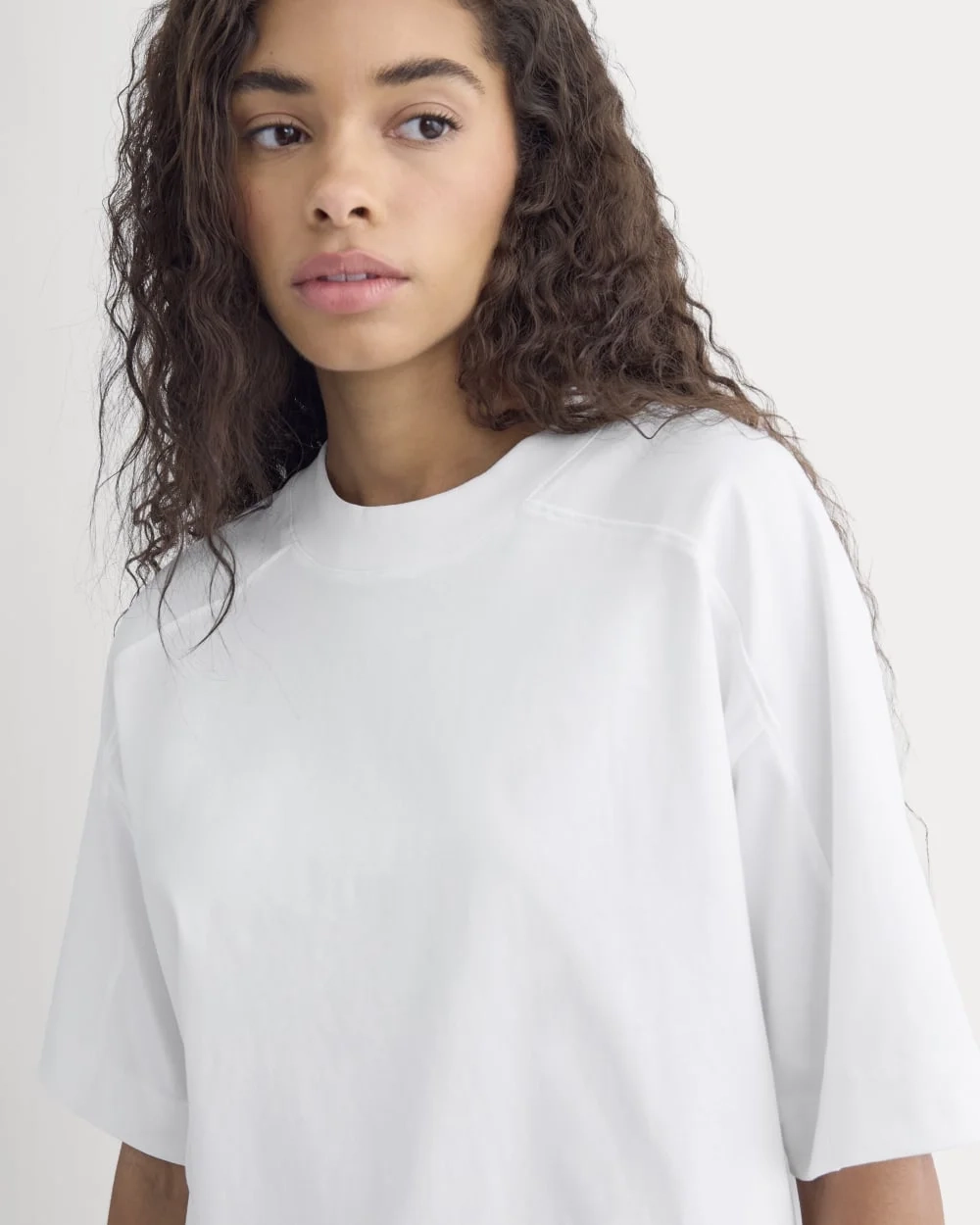 Oversized Seamed Tee | White (3)