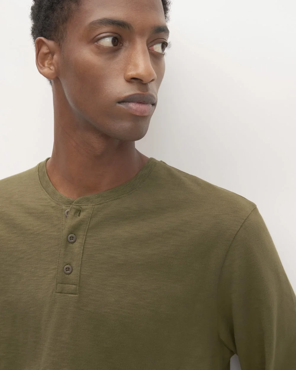 The Slub Long-Sleeve Henley | Beech (2)