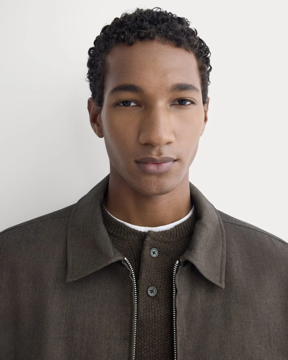 Tailored Zip Jacket | Heathered Fudge (8)