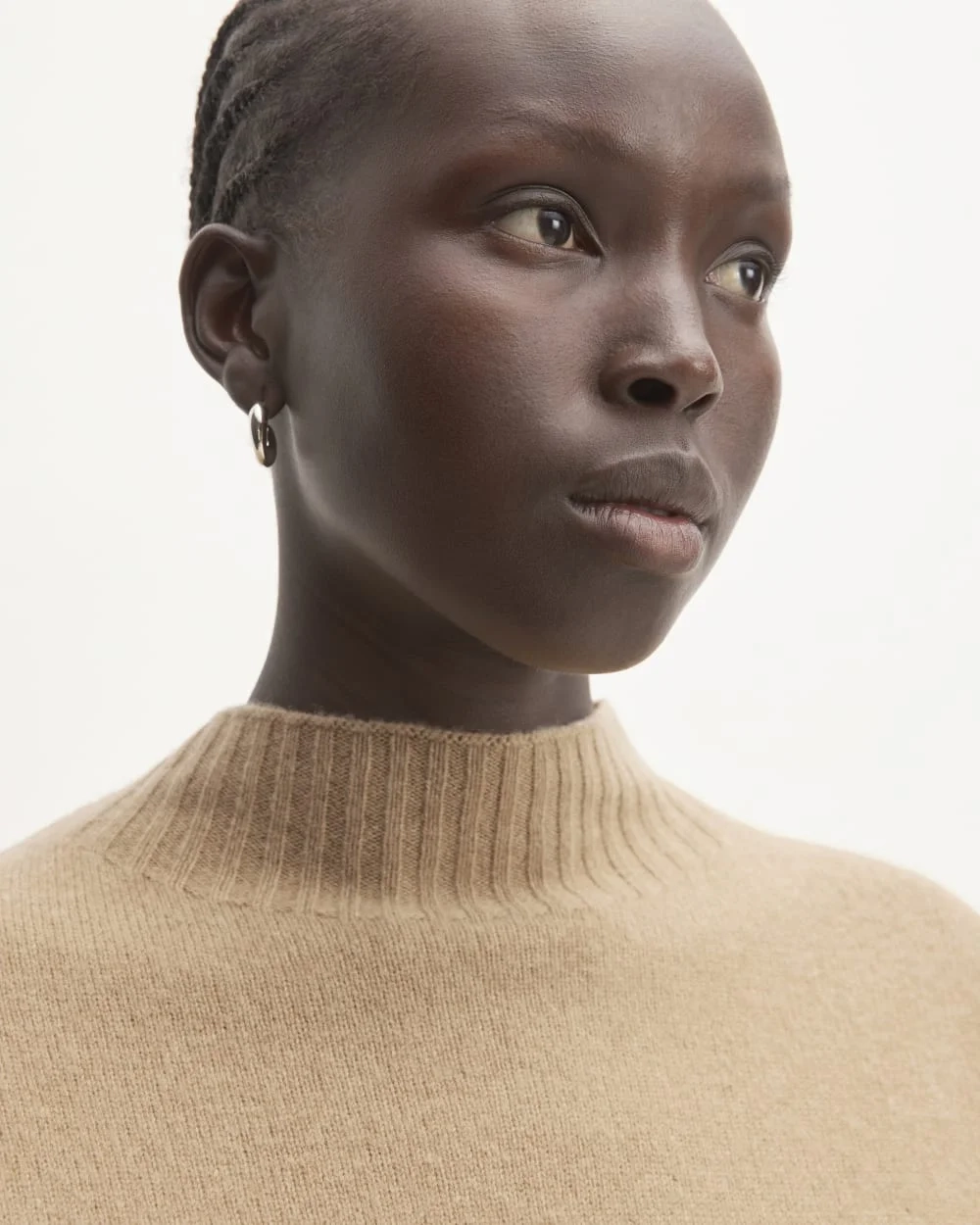 The Good Merino Wool Mockneck Sweater | Light Camel (2)