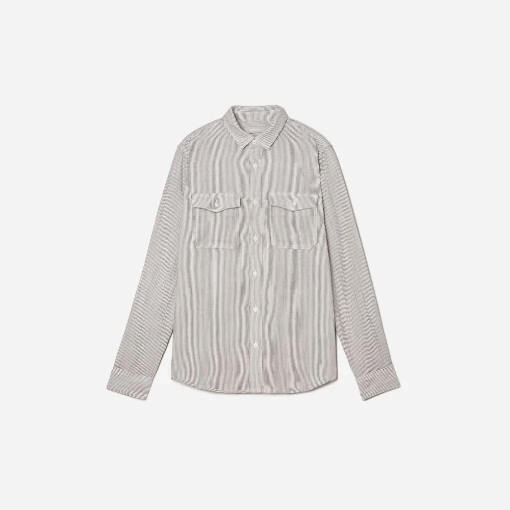 The Long-Sleeve Summer Shirt | Black / White