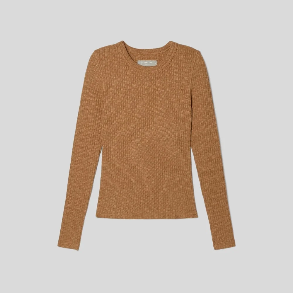 The Cozy Rib Long-Sleeve Tee | Cappuccino (5)
