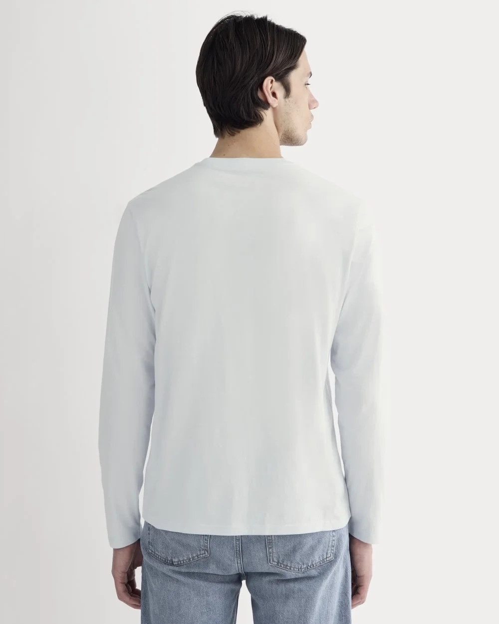 The Essential Organic Long-Sleeve Tee | Air Blue (3)
