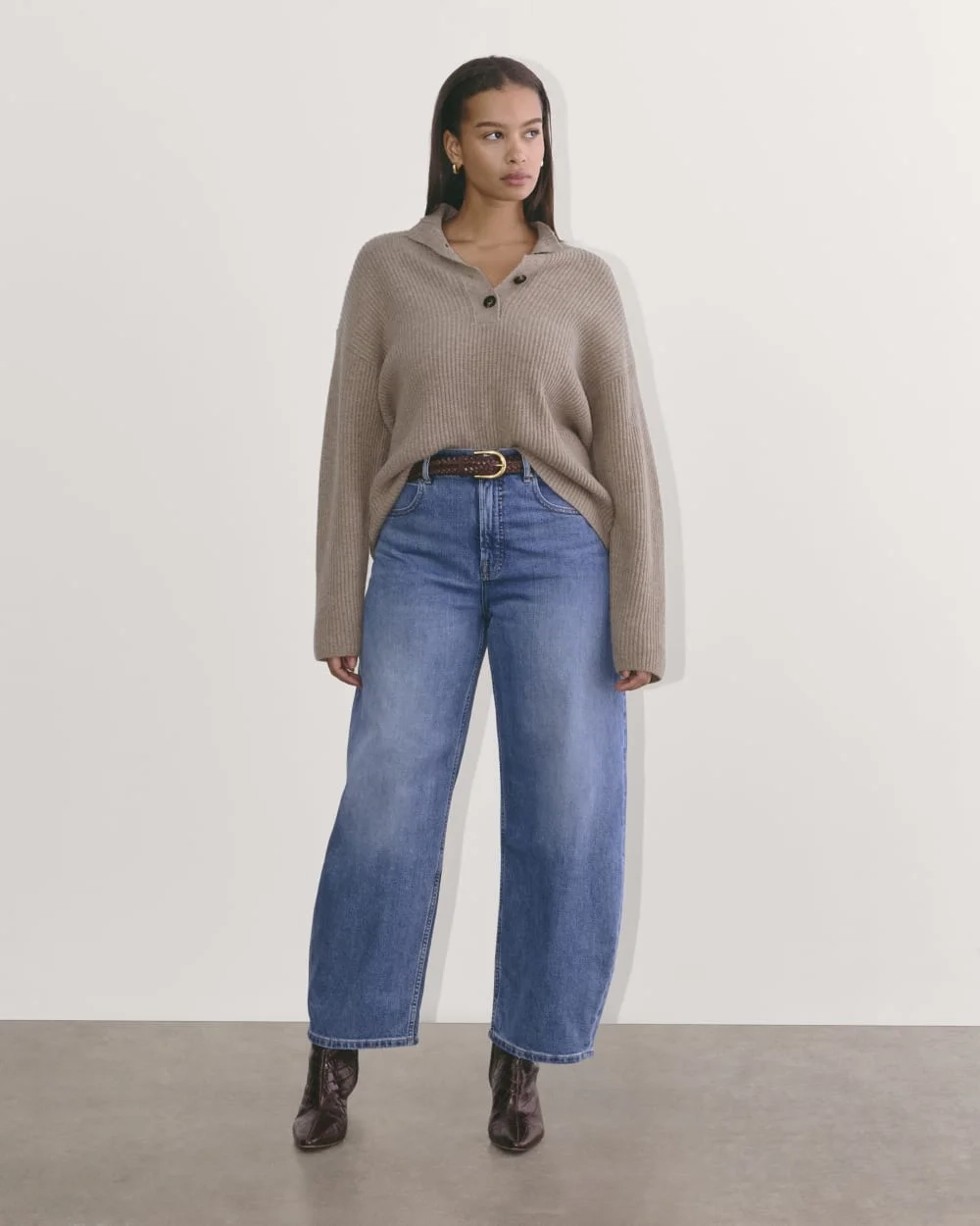The Cocoon Henley in Wool Cashmere | Oatmeal (3)