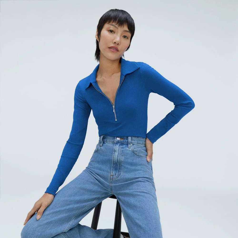 The Super-Soft Zip Polo | Lapis Blue (4)