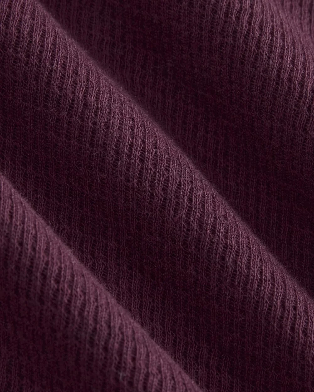 Slim-Fit Crew in Cozy Waffle | Heathered Port Royale (2)