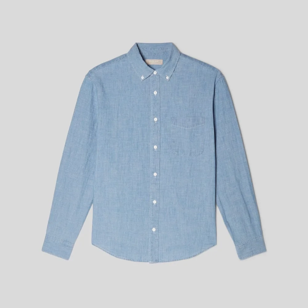 The Relaxed Organic Chambray Shirt  | Mid ReChambray (4)