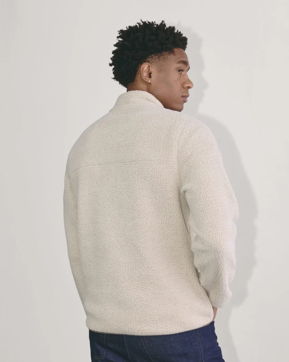 The Teddy Quarter-Zip Fleece | Heathered Oat (5)