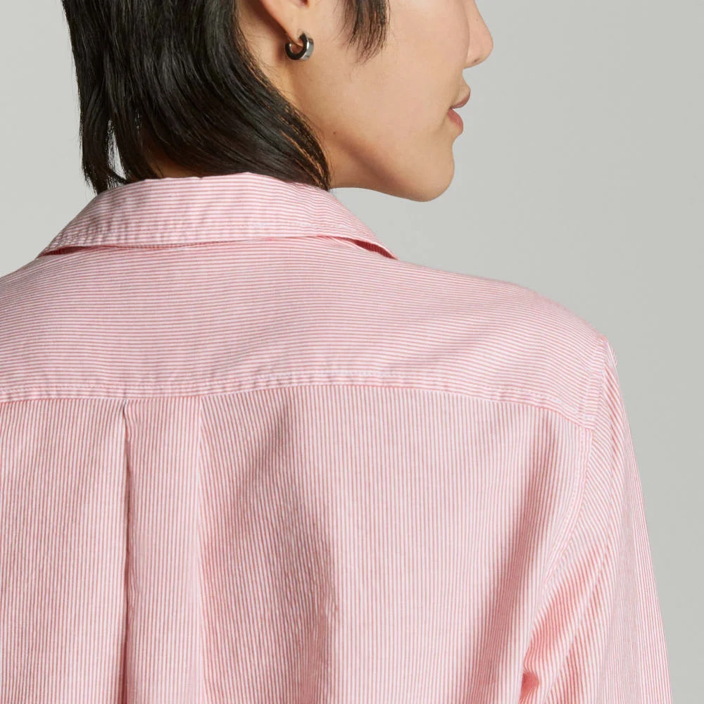 The Must-Have Shirt in Silky Cotton | Mandarin / White (4)