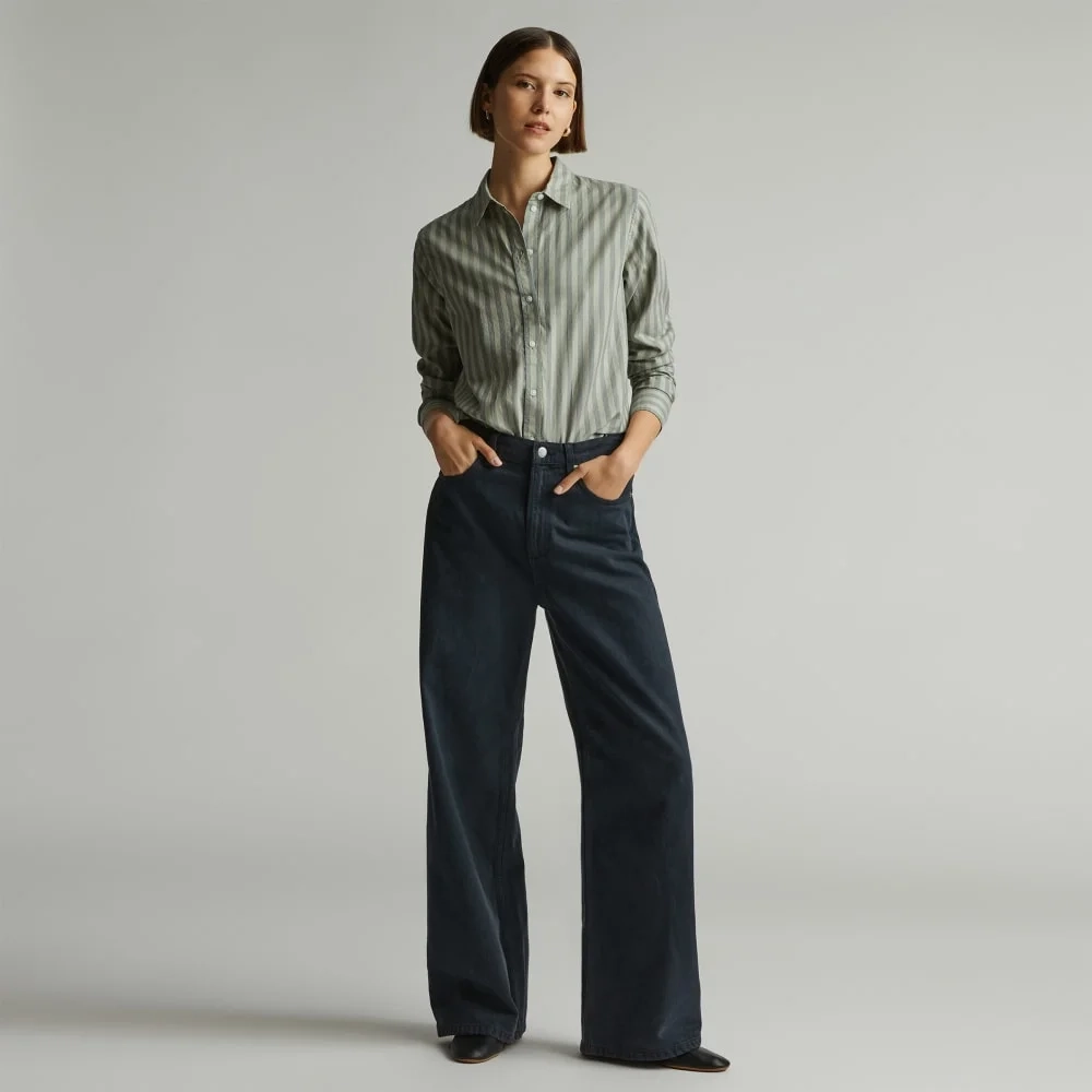 The Must-Have Shirt in Silky Cotton | Green Balsam / Seagrass (3)