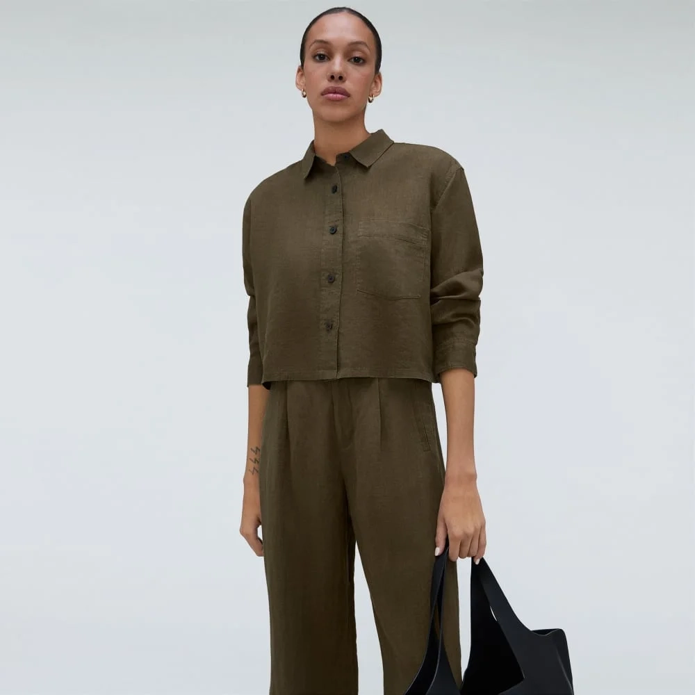 The Linen Way Short Shirt | Beech (3)