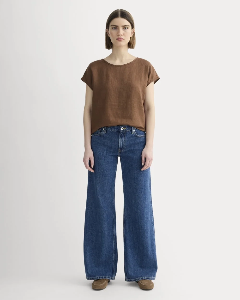 The Muscle Top in Linen | Cedarwood (4)