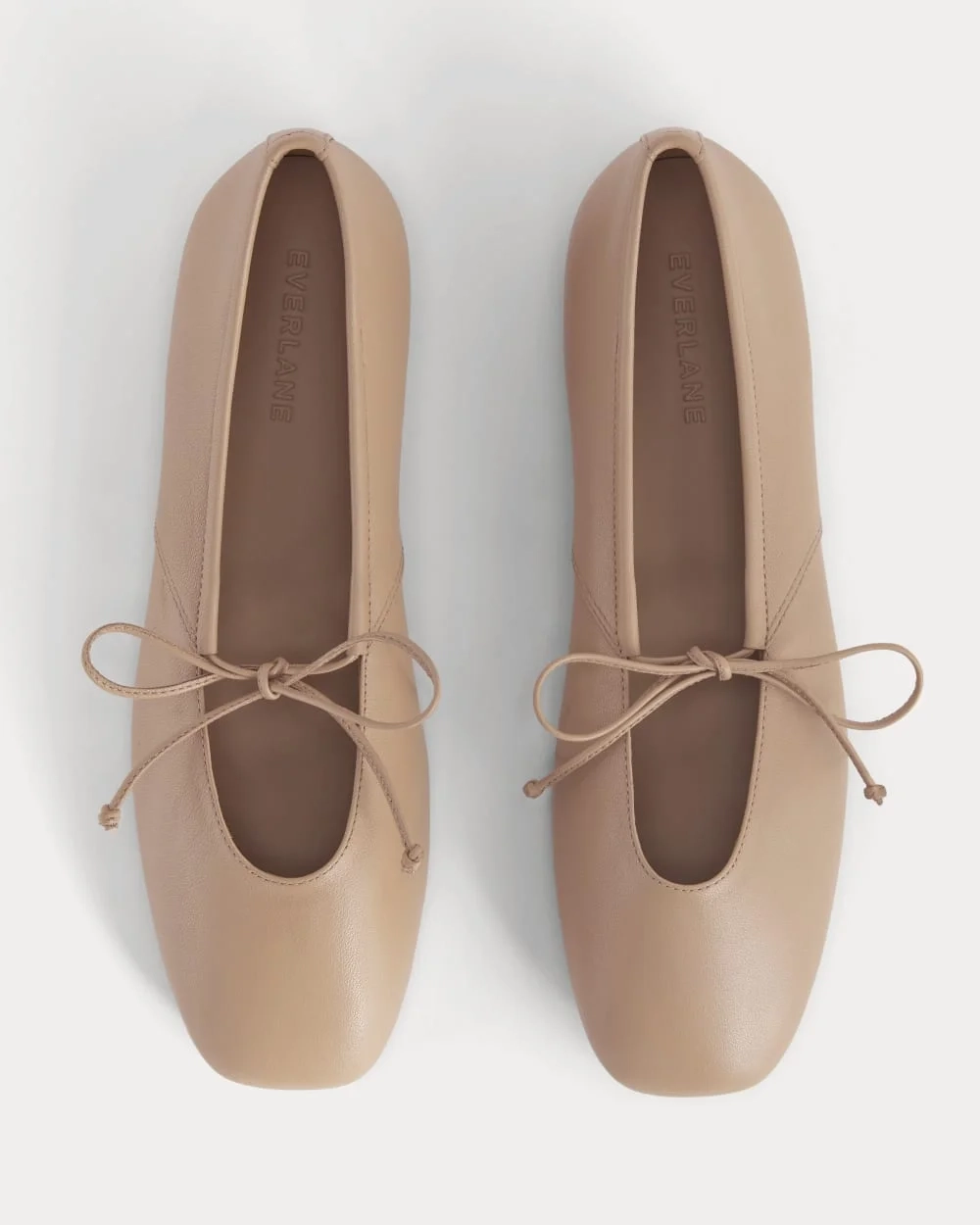 Leather Keyhole Flat | Blush Tan (4)