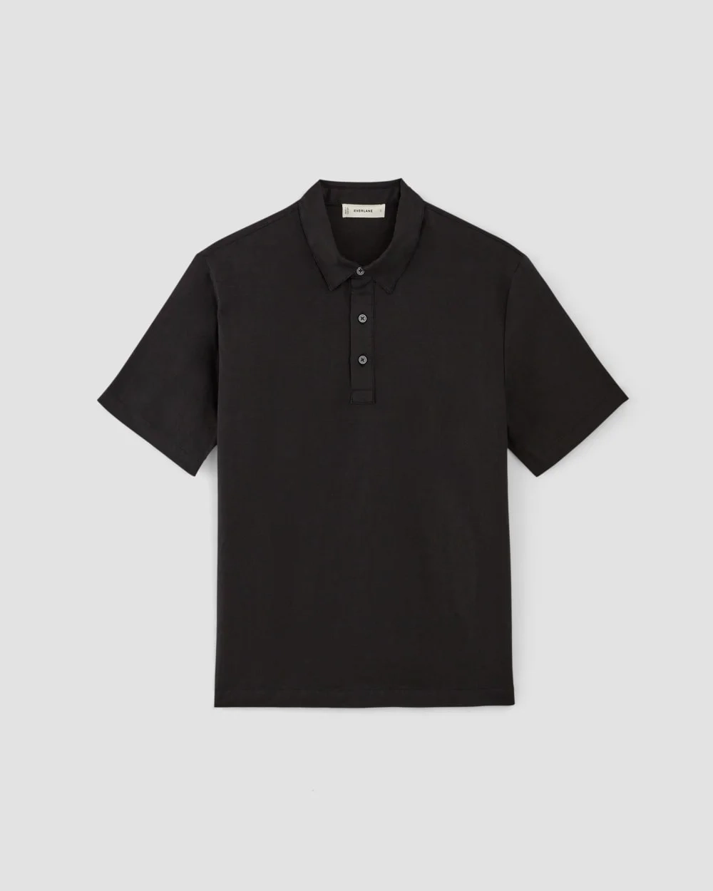 The Linen Short-Sleeve Popover Shirt | Black (2)