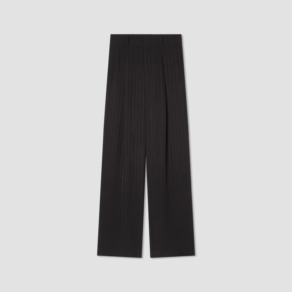 The City Stripe Way-High® Drape Pant | Black (2)