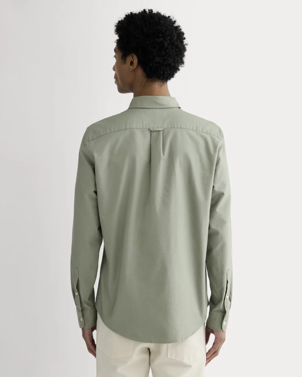 The Slim Oxford Shirt | Sage Green | Standard (6)