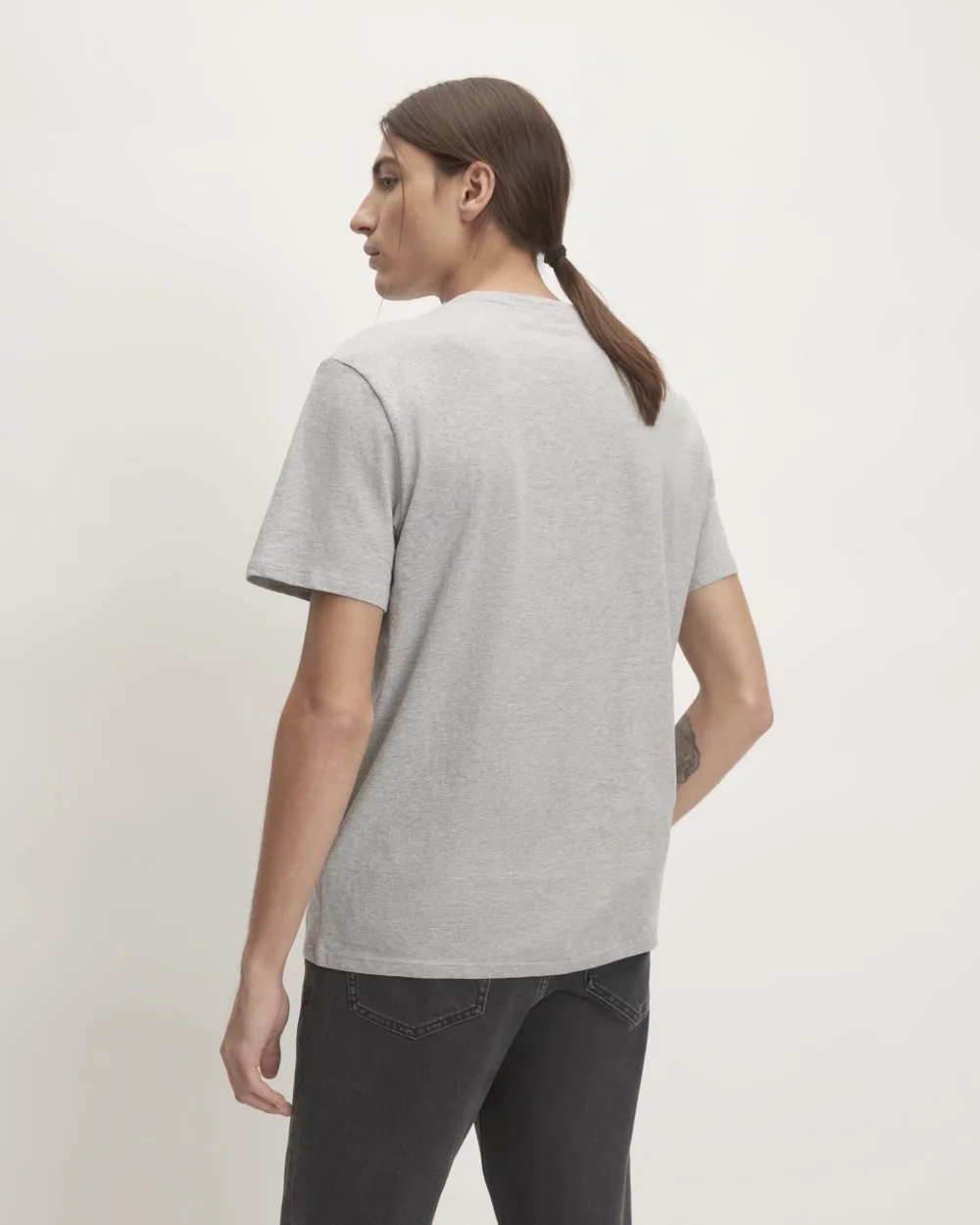 The Organic Cotton Pocket Tee |  Heathered Grey (2)
