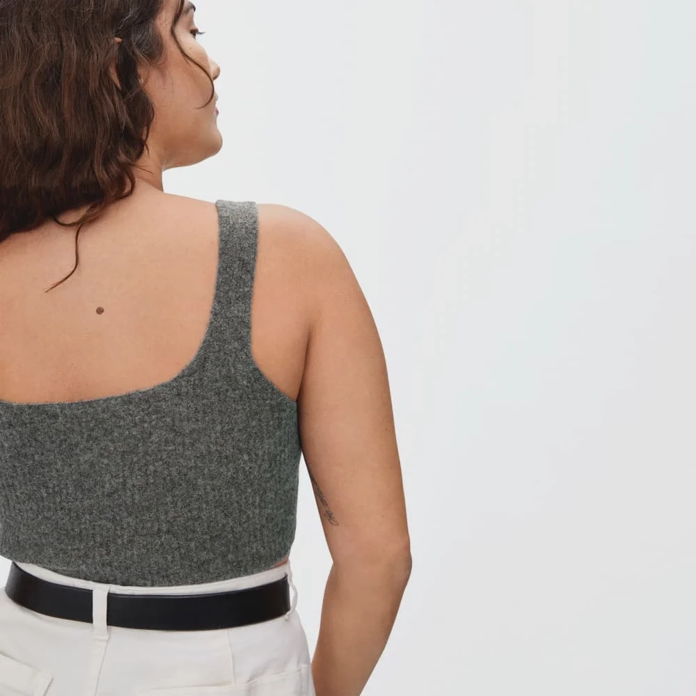 The Cozy-Stretch Tank | Heathered Charcoal (6)