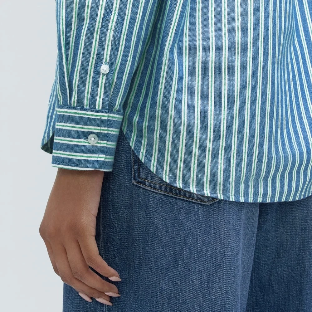 The Must-Have Oxford Shirt | Lapis Blue / Bright Jade / Optic White (5)