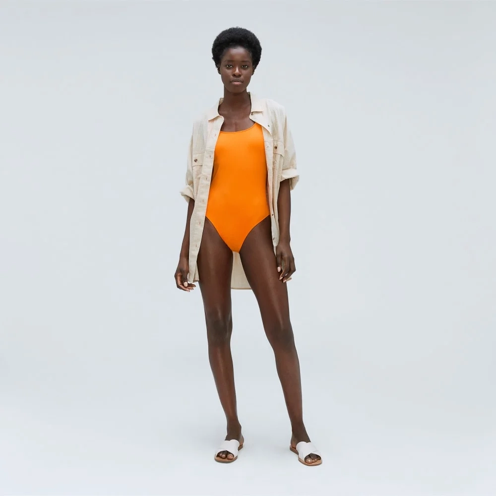 The Square-Neck One-Piece | Turmeric (4)