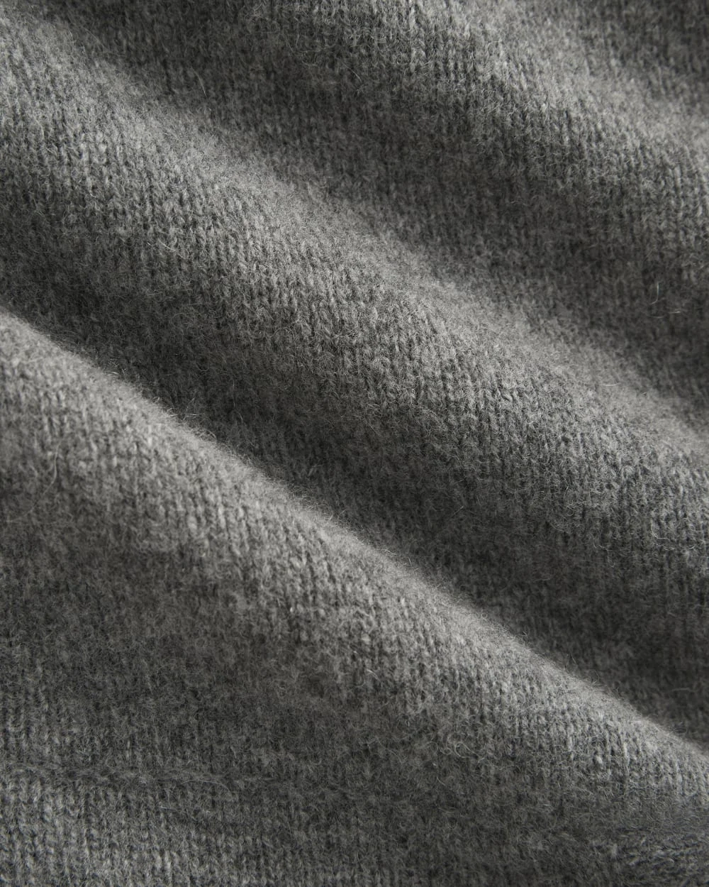 Full-Zip Hoodie in Wool Cashmere | Heather Charcoal (2)