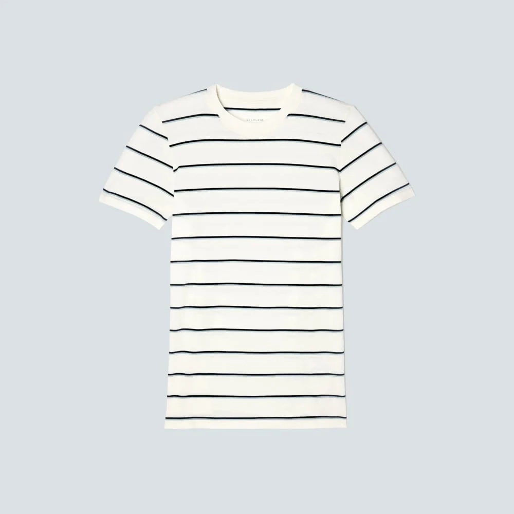 The Organic Cotton Crew Tee |  Navy / White (5)