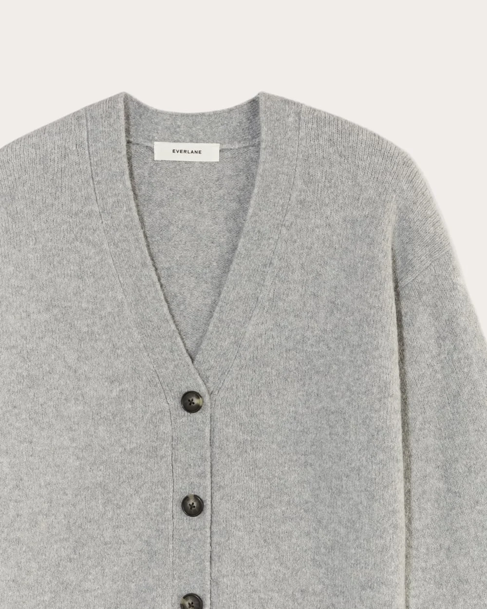 The Cocoon Cardigan in Plush Cotton | Heathered Grey (5)