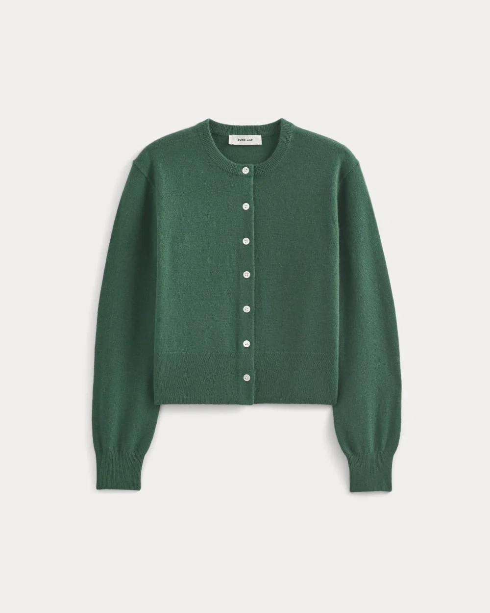 Cashmere Cropped Cardigan | Hunter Green (3)