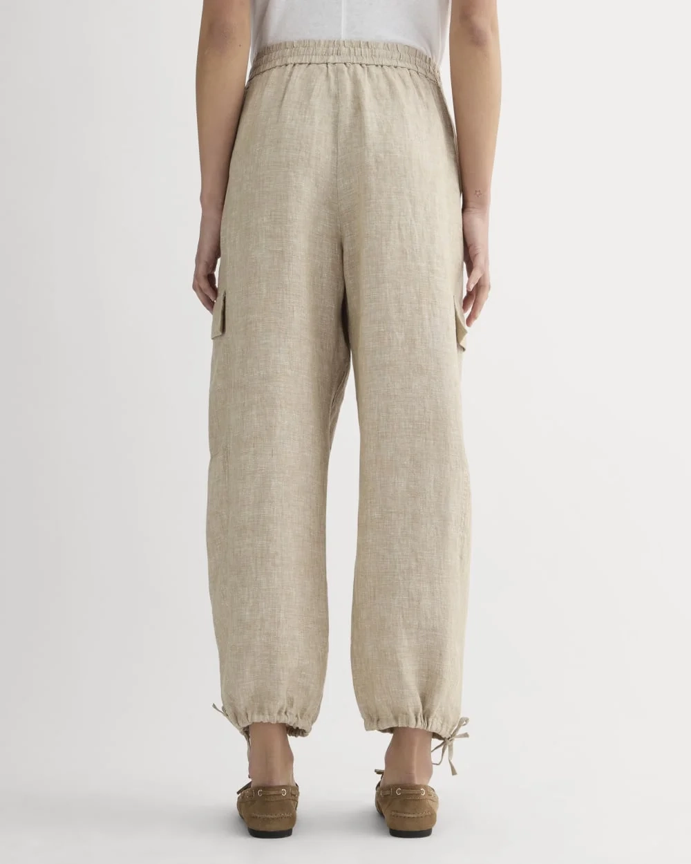 The Cargo Curve Pant in Linen | Cornstalk Chambray (4)