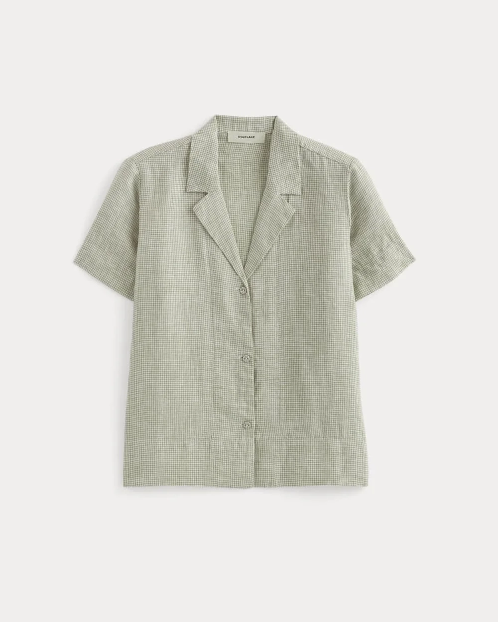 The Notch Shirt in Linen | Elm Gingham (4)