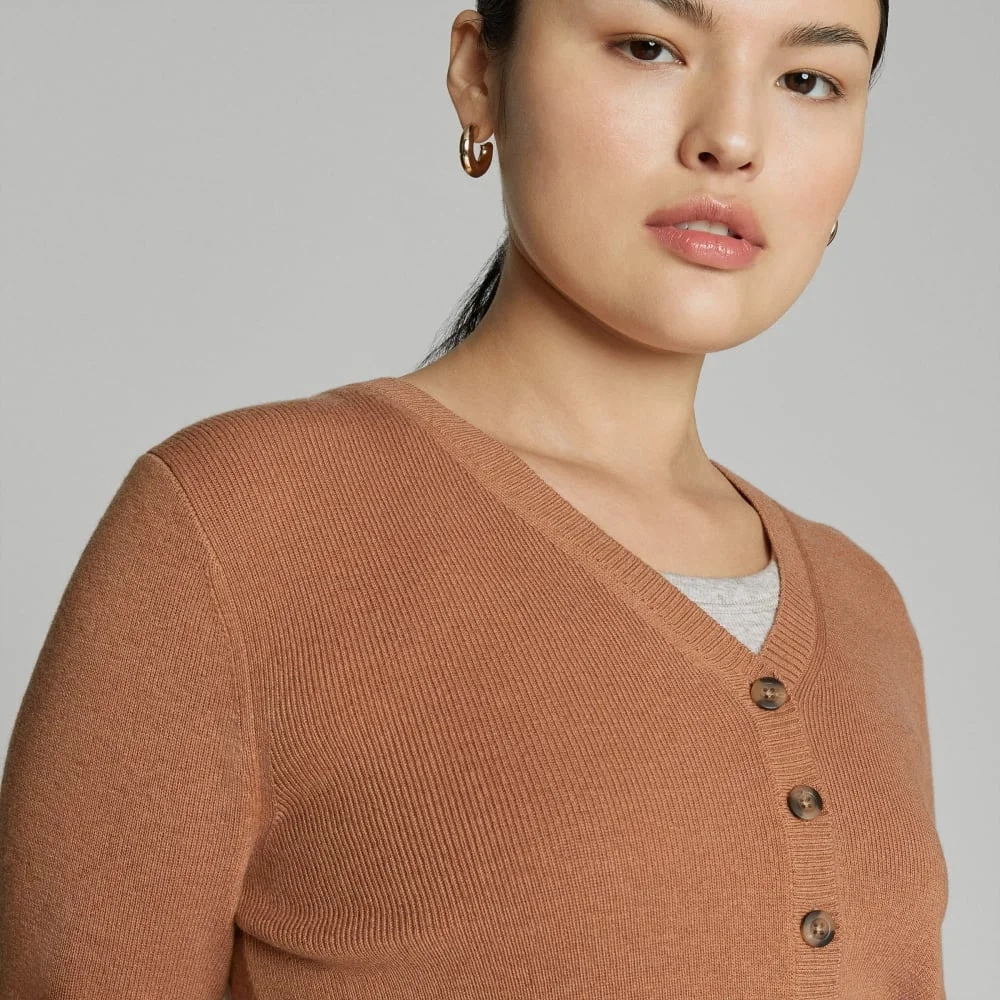The Luxe Merino Cardigan | Tawny Brown (5)