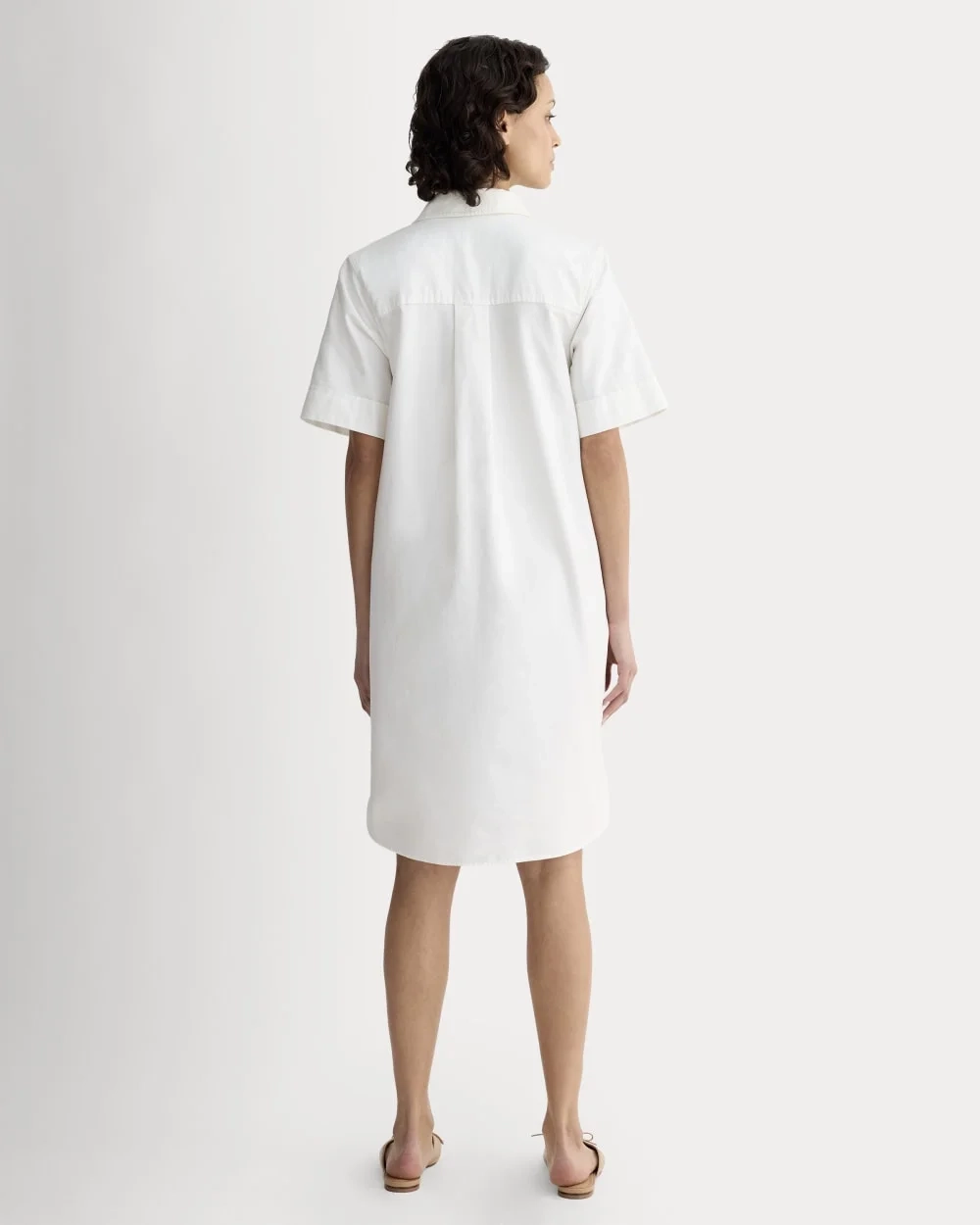 The Oxford Short-Sleeve Shirt Dress | White (4)