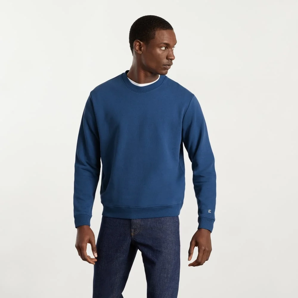 The Track Crewneck Sweatshirt | Deep Blue (4)