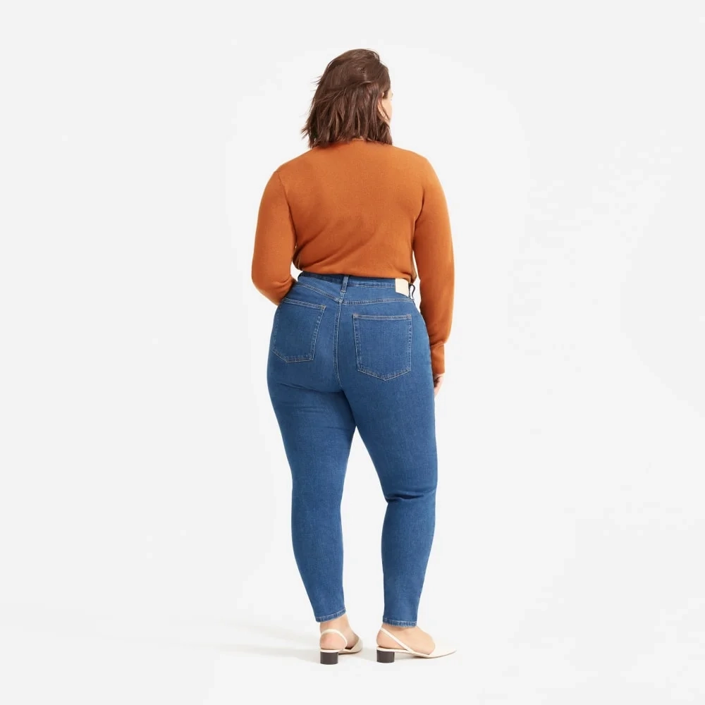 The Authentic Stretch High-Rise Skinny | Mid Blue | 26.5" Inseam (9)