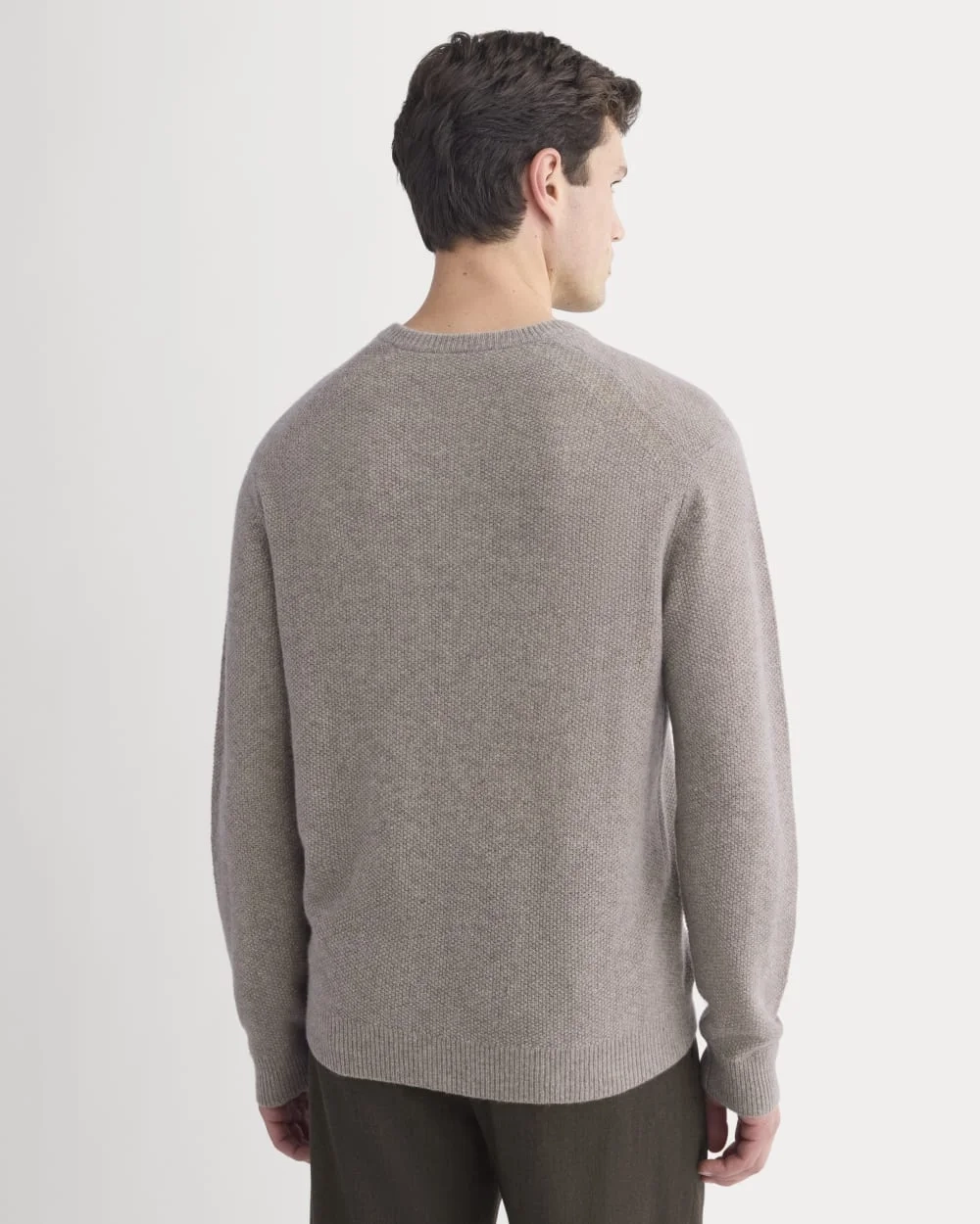 Henley in Wool Cashmere | Light Heathered Taupe (6)