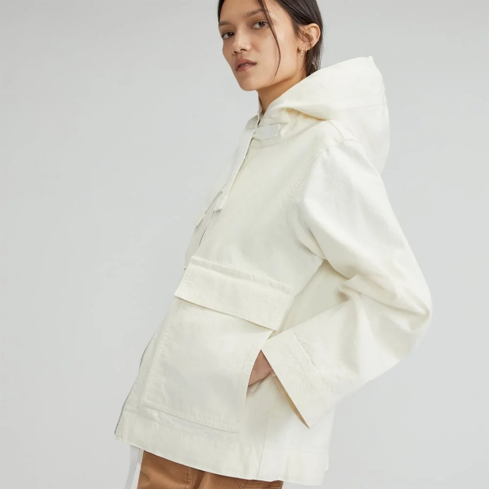 The Canvas Organic Cotton Anorak | Bone (6)