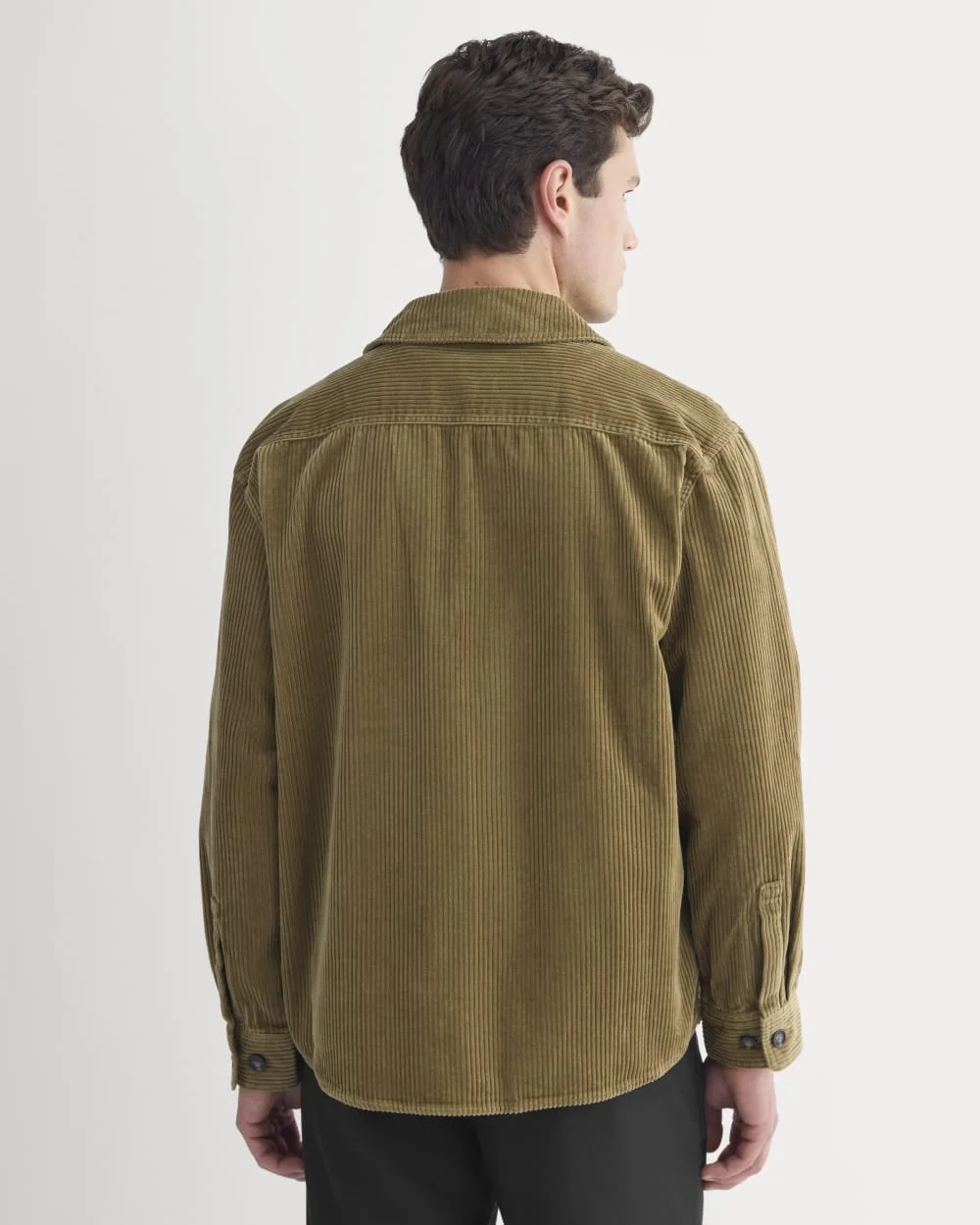 Wide Wale Corduroy Shirt | Aged Brass (3)