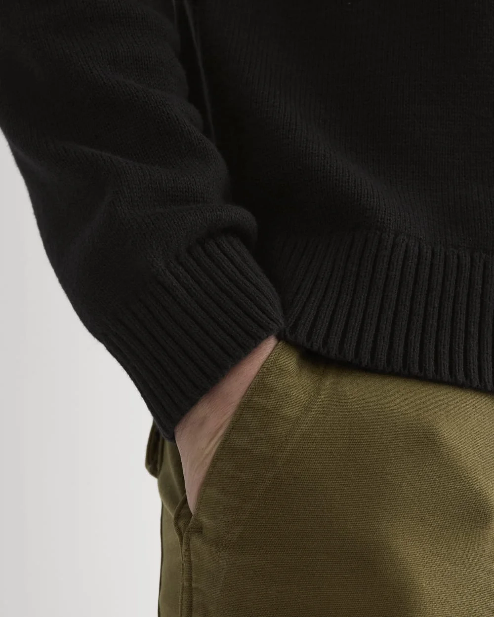 The Classic Sweater in Everyday Cotton | Black (4)