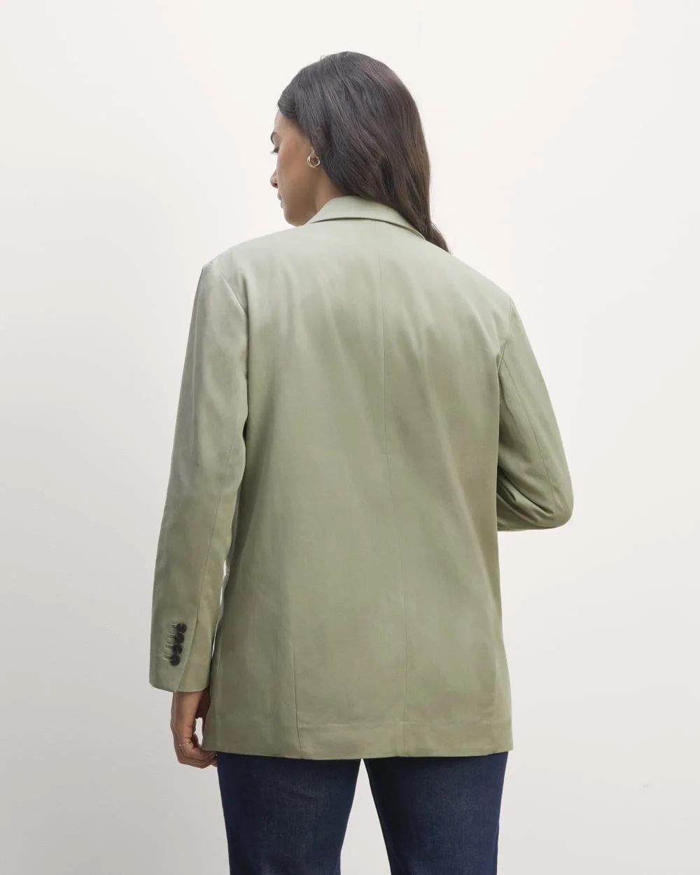 The Double-Breasted Blazer in Buttersmooth | Seagrass (6)