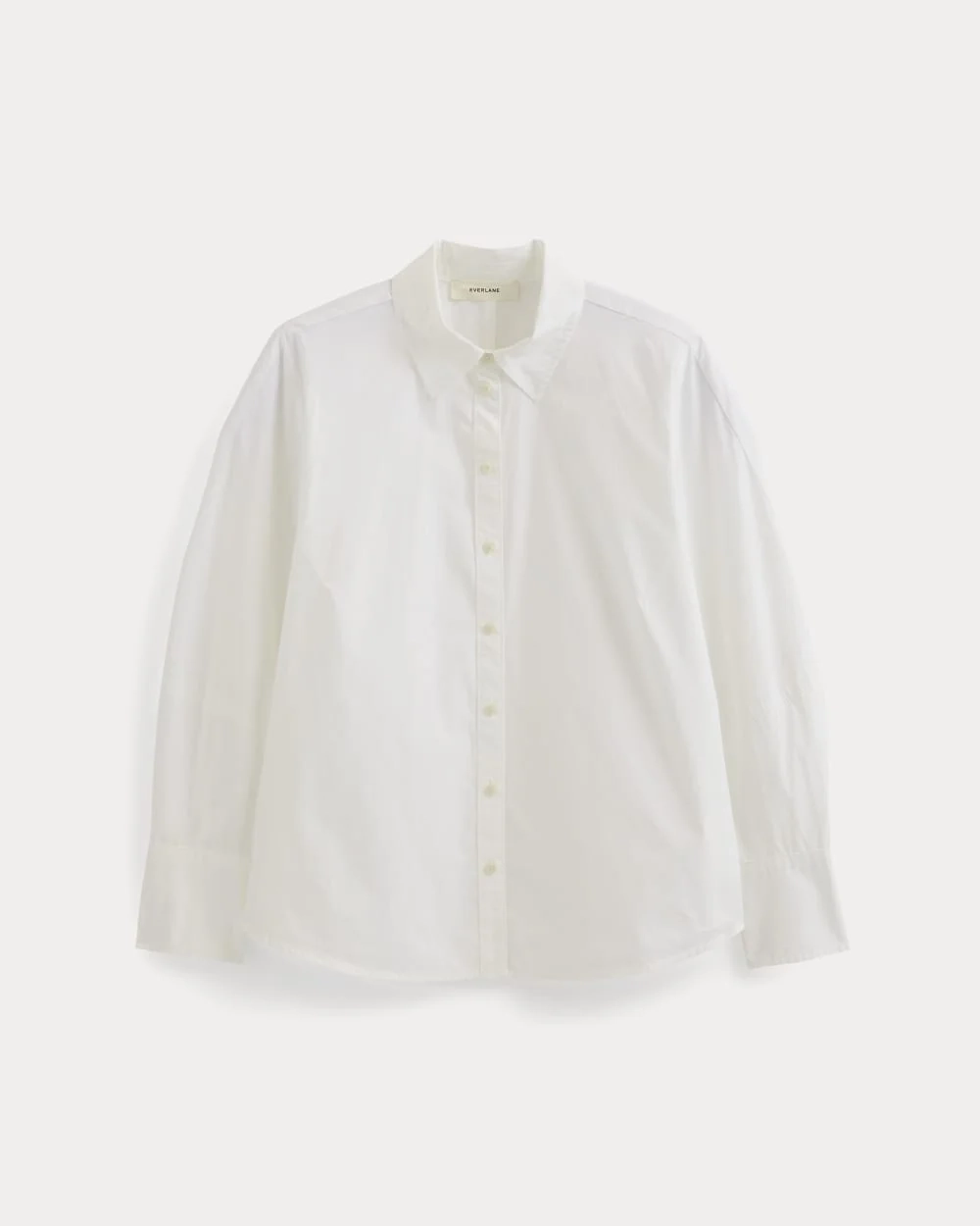 Lantern-Sleeve Shirt in Lightweight Cotton | White (2)